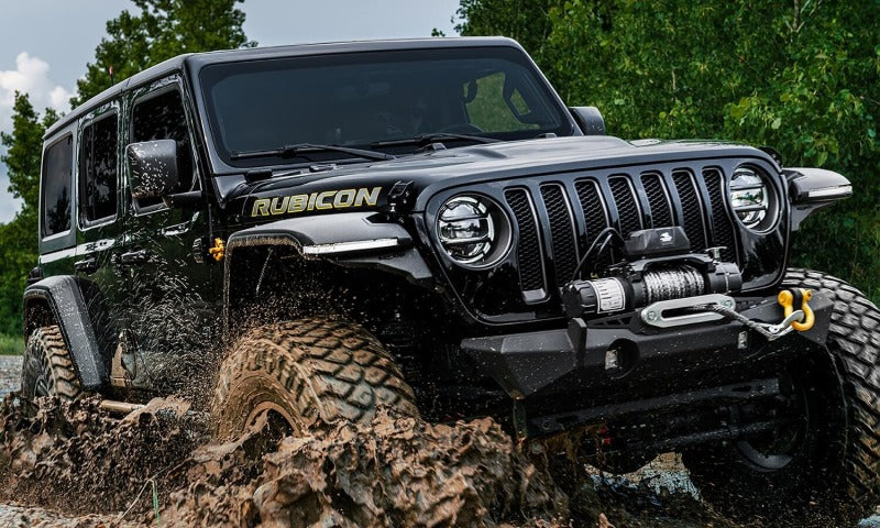 Bushwacker 11950-07 18-21 Jeep Wrangler JL (2-Door & 4-Door) Flat Style Flares 4pc - Black
