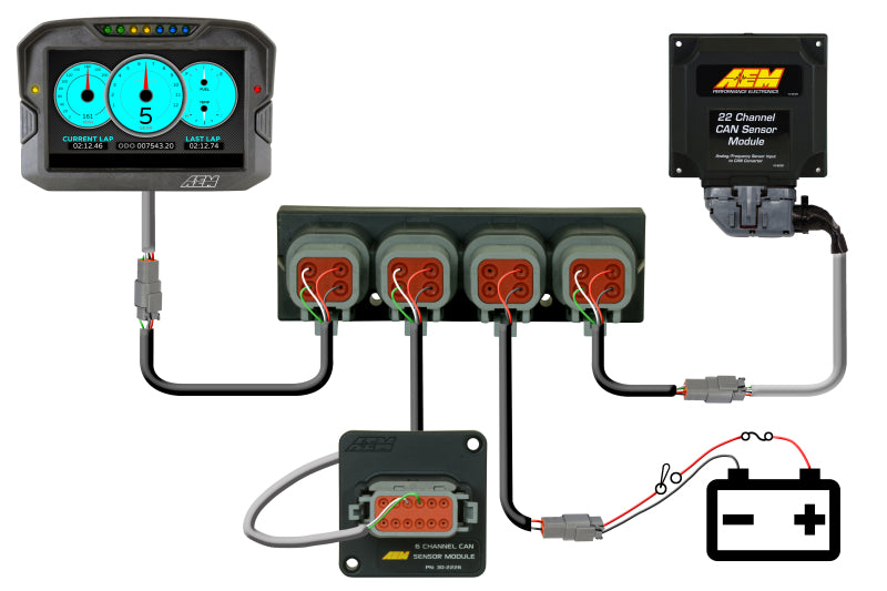 AEM 30-2225 4 Port net Can Hub