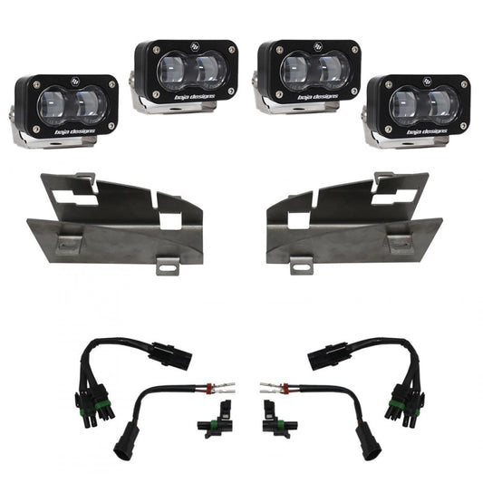 Baja Designs 448164 19-22 Dodge RAM 1500 Rebel / 21-22 1500 TRX S2 SAE Dual Fog Pocket Light Kit - Clear