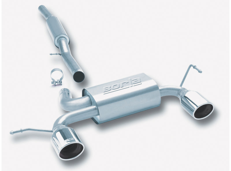 Borla 14957 01-06 Audi TT Quattro 1.8T 225HP MT AWD 2dr Single Split Rear Exit SS Catback Exhaust