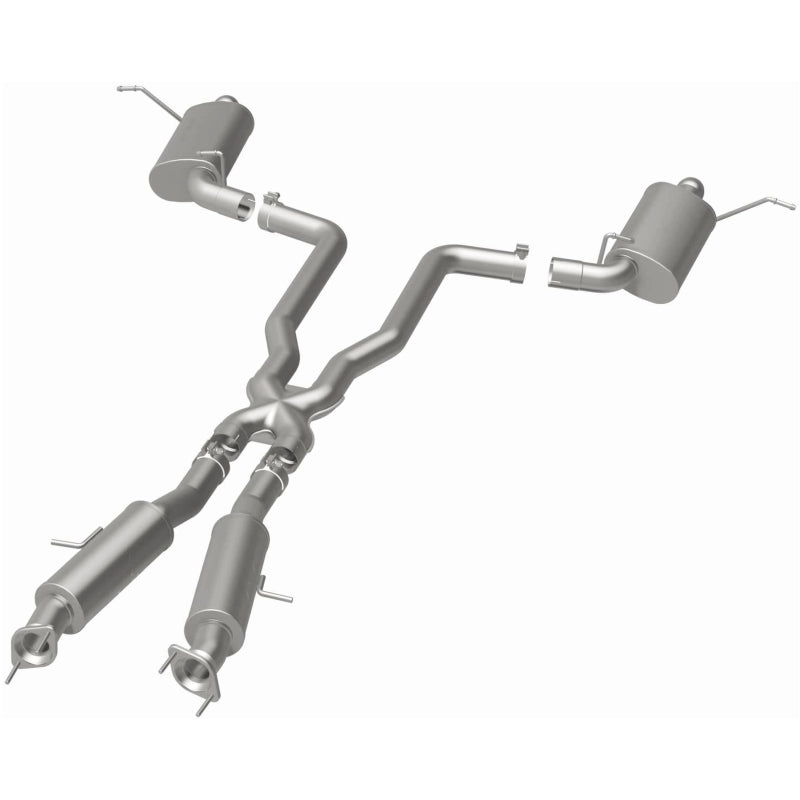 Magnaflow 15064 MagnaFlow 12 Jeep Grand Cherokee V8 6.4L Dual Split Rear Exit Stainless Cat Back Performance Exhaust
