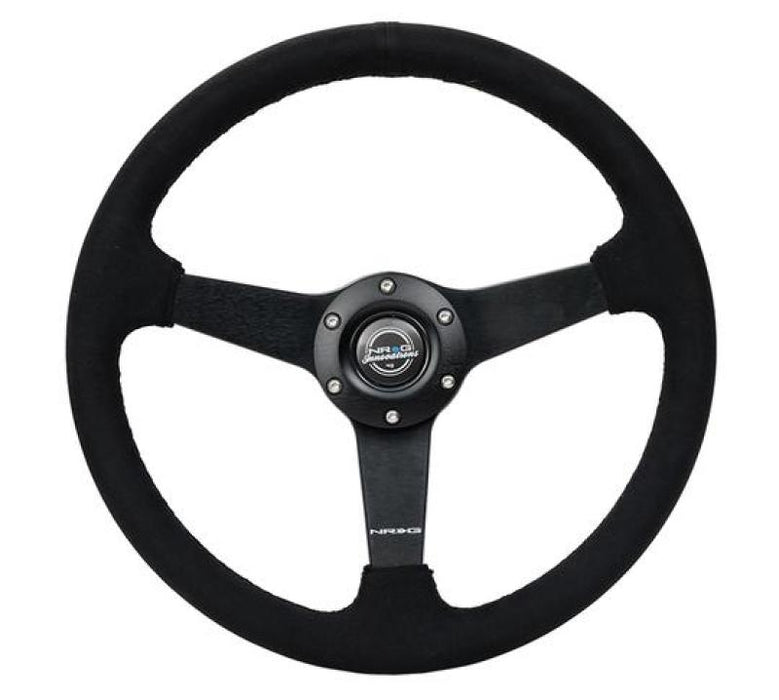 Nrg Innovation NRGRST-037MB-SA Steering Wheel 350mm 1.5 in Dish Black Alcantara