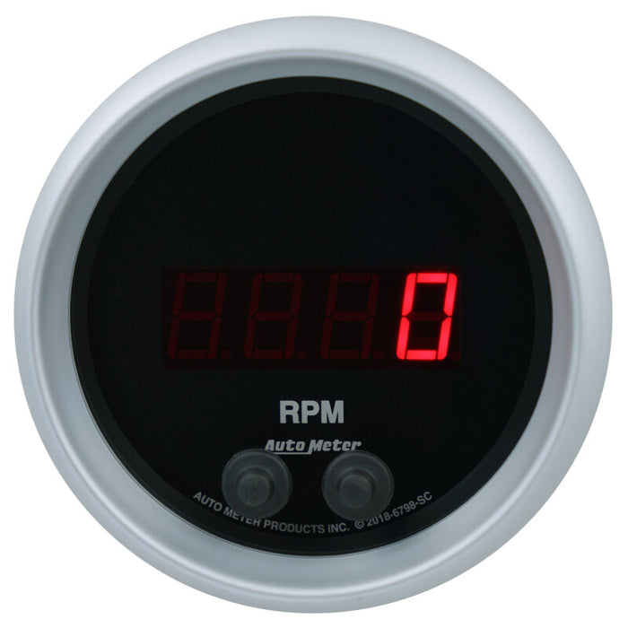 AutoMeter 6798-SC Autometer 85.7mm Black 0-16K RPM Tachometer Sport-Comp Elite Digital Gauge