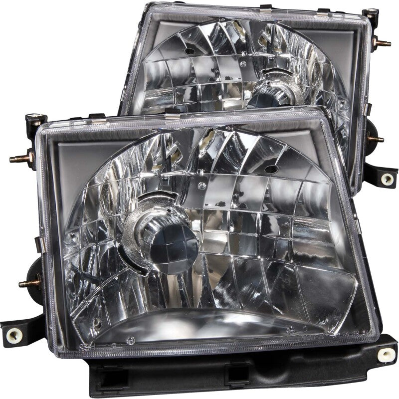 ANZO 121139 1997-2000 Toyota Tacoma Crystal Headlights Black
