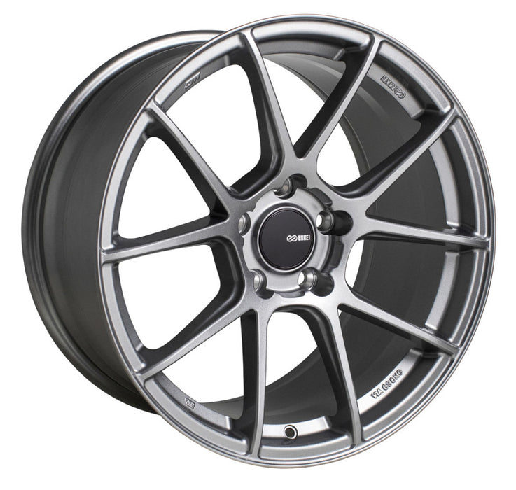 Enkei 522-880-6535GR TS-V 18x8 5x114.3 35mm Offset 72.6mm Bore Storm Grey Wheel