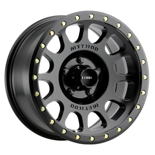Method Wheels MR30578550500 Method MR305 NV 17x8.5 0mm Offset 5x5 94mm CB Matte Black Wheel