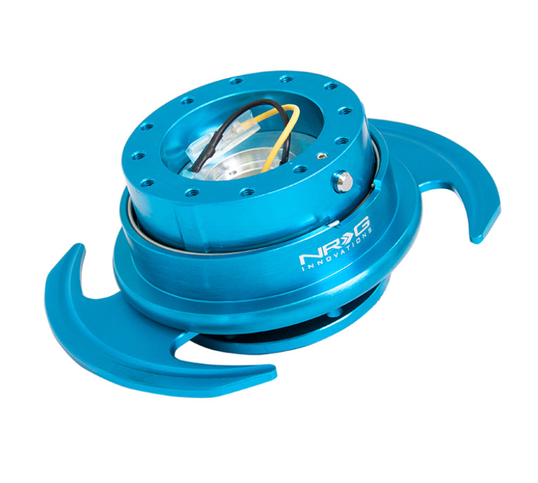 NRG SRK-650NB Quick Release Kit Gen 3.0 - New Blue Body / New Blue Ring w/Handles