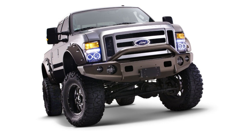 Bushwacker 20047-02 08-10 Ford F-250 Super Duty Cutout Style Flares 2pc - Black