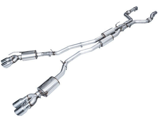 AWE Tuning 3015-42625 2020+ Ford Explorer ST Touring Edition Exhaust w/ Chrome Silver Tips