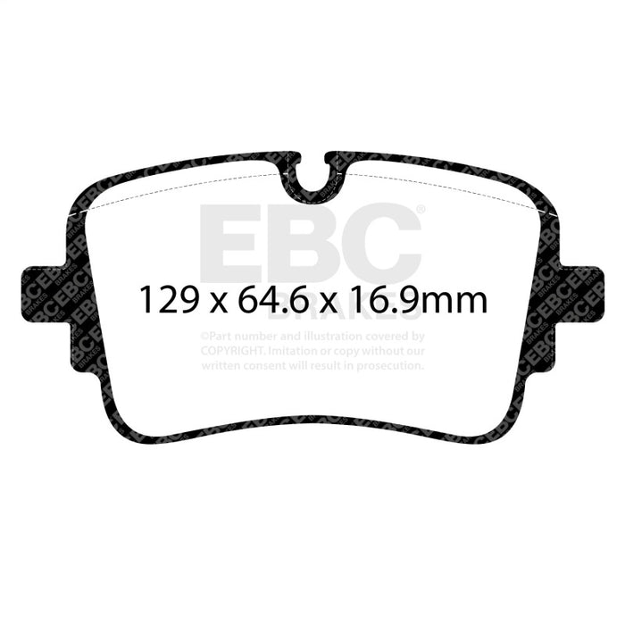 EBC DP42456R 2020+ Audi A8 Quattro (D5) 3.0TT Yellowstuff Rear Brake Pads