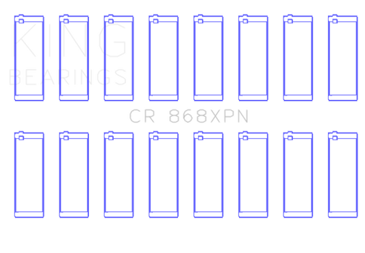 King Engine Bearings CR868XPN Ford Prod V8 4.6L/5.4L Performance Rod Bearing Set - Size STD