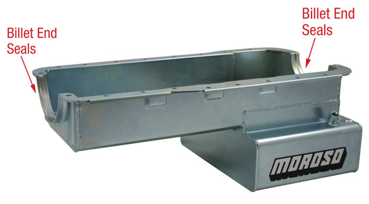 Moroso MOR20535 R/R Front Sump Oil Pan - SBF 302 7qts.