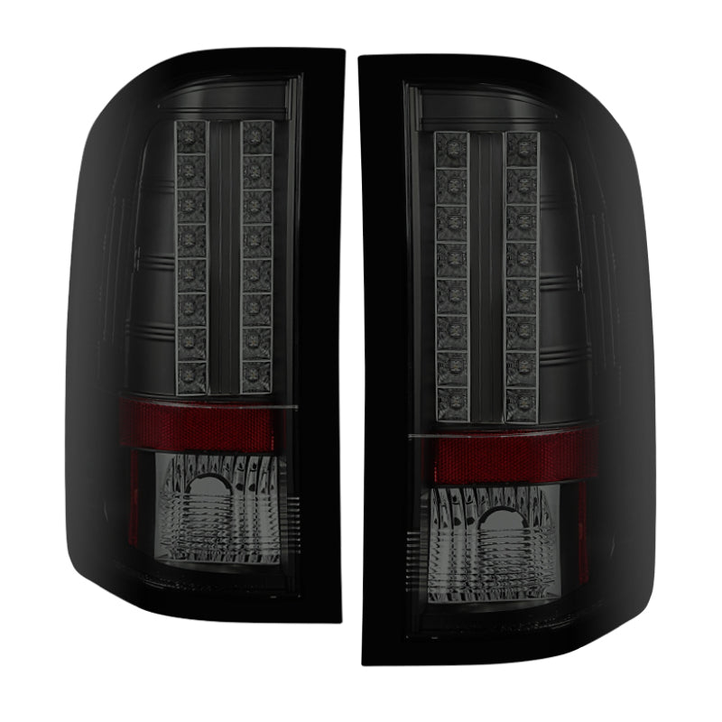SPYDER 5078032 Spyder Chevy Silverado 07-13 LED Tail Lights Blk Smke ALT-YD-CS07-LED-BSM