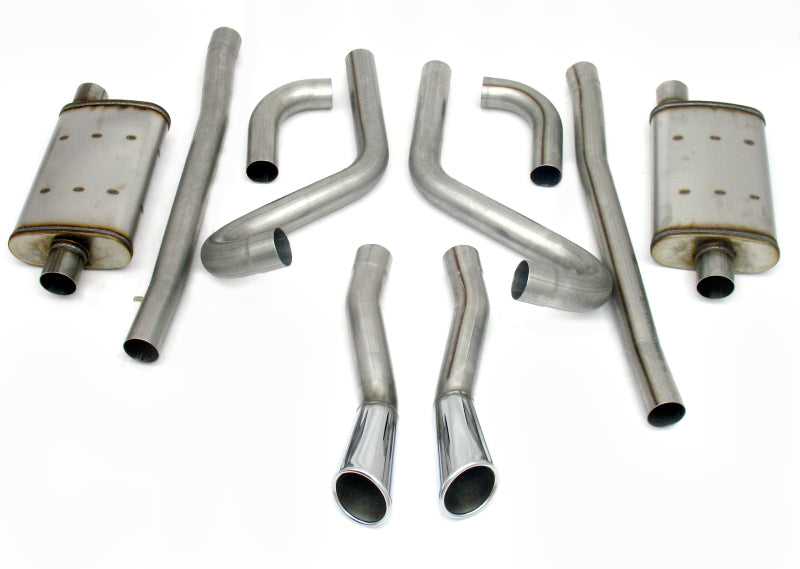 JBA 40-2653 65-66 Ford Mustang 260-428 409SS Dual Through Rear Valance Header Back Exhaust