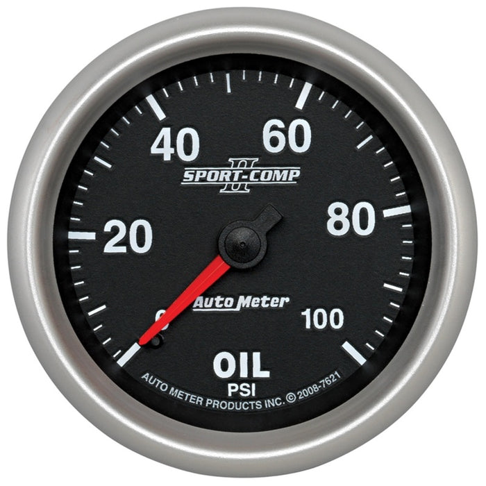 Autometer ATM7621 2-5/8 SC II Oil Pressure Gauge 0-100psi