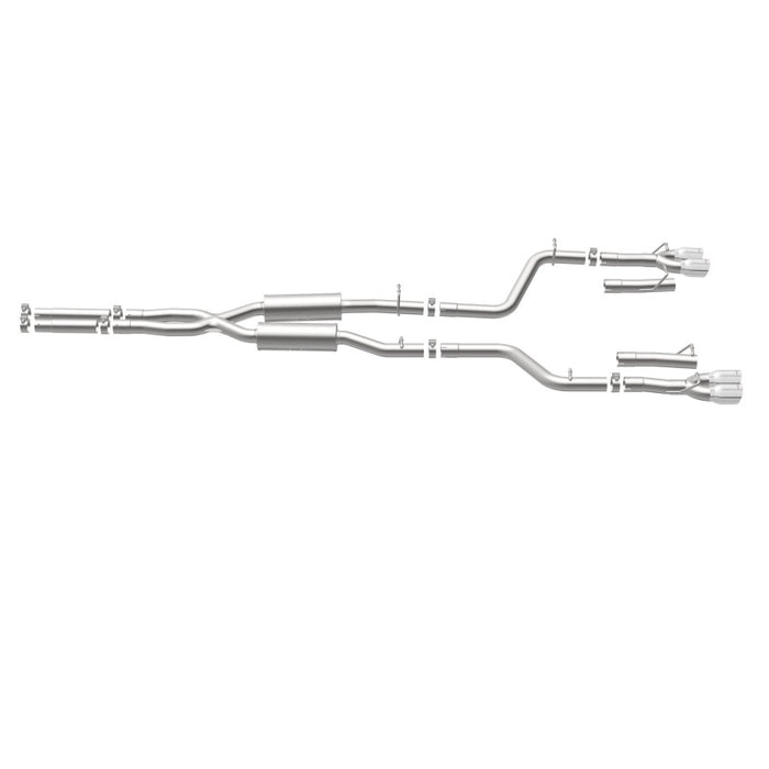 Magnaflow 19217 MagnaFlow Cat-Back, SS, 2.5in, Quad Split Rear 3.5in Tip 2015 Dodge Challenger 3.6L V6