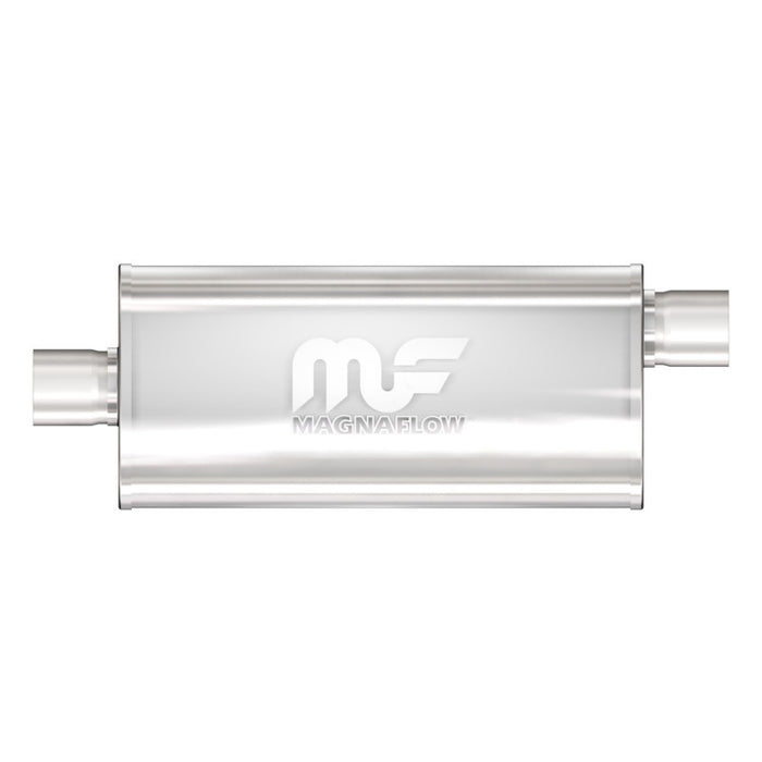 Magnaflow Perf Exhaust MAG12226 Muffler Stainless 2.5in Offset In Center Out