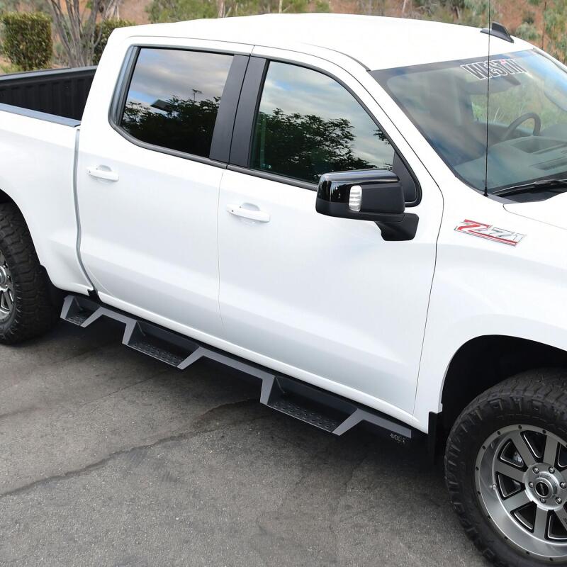 Westin 56-534685 2019 Chevrolet Silverado/Sierra 1500 (5.5ft) Drop Wheel to Wheel Nerf Step Bars - Txt Black