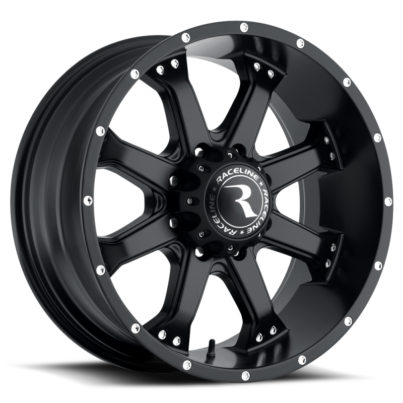 Raceline 991B-79060+25 991B Assault 17x9in / 6x139.7 BP / 25mm Offset / 106.1mm Bore - Satin Black Wheel
