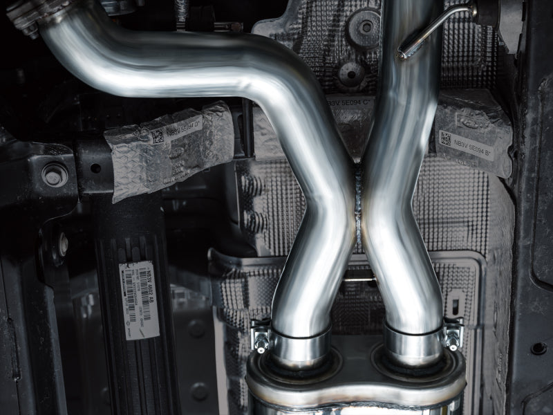 AWE Tuning 3025-31327 22-24 Ford Bronco Raptor 4WD Dual BashGuards Cat-Back SwitchPath Exhaust (No Tips)