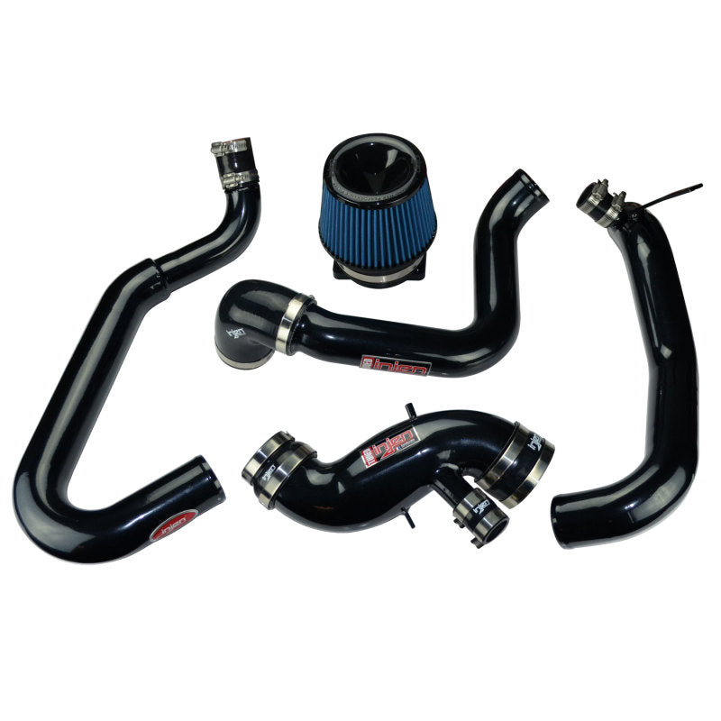 Injen SP1898BLK 03-06 Evo 8/9/MR Cast Aluminum Intake System w/ Full Intercooler Piping Black Short RAM Intake