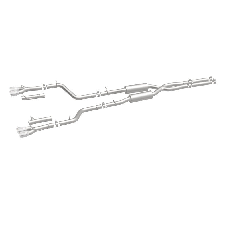 Magnaflow 19217 MagnaFlow Cat-Back, SS, 2.5in, Quad Split Rear 3.5in Tip 2015 Dodge Challenger 3.6L V6