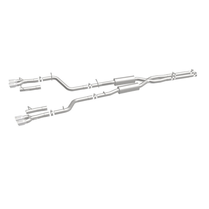 Magnaflow 19217 MagnaFlow Cat-Back, SS, 2.5in, Quad Split Rear 3.5in Tip 2015 Dodge Challenger 3.6L V6