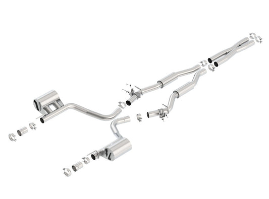 Borla 140640 2015 Dodge Challenger SRT/392 Hemi 6.4L V8 S-TYPE Catback Exhaust w/ Valves Factory Bezel