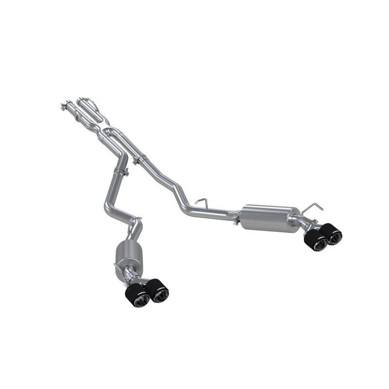 MBRP S52053CF 20-21 Ford Explorer ST 3.0L Ecoboost SS 2.5in Dual Rear Exit w/ Carbon Fiber Quad Tips - T304