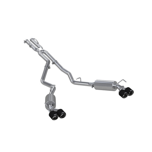 MBRP S52053CF 20-21 Ford Explorer ST 3.0L Ecoboost SS 2.5in Dual Rear Exit w/ Carbon Fiber Quad Tips - T304