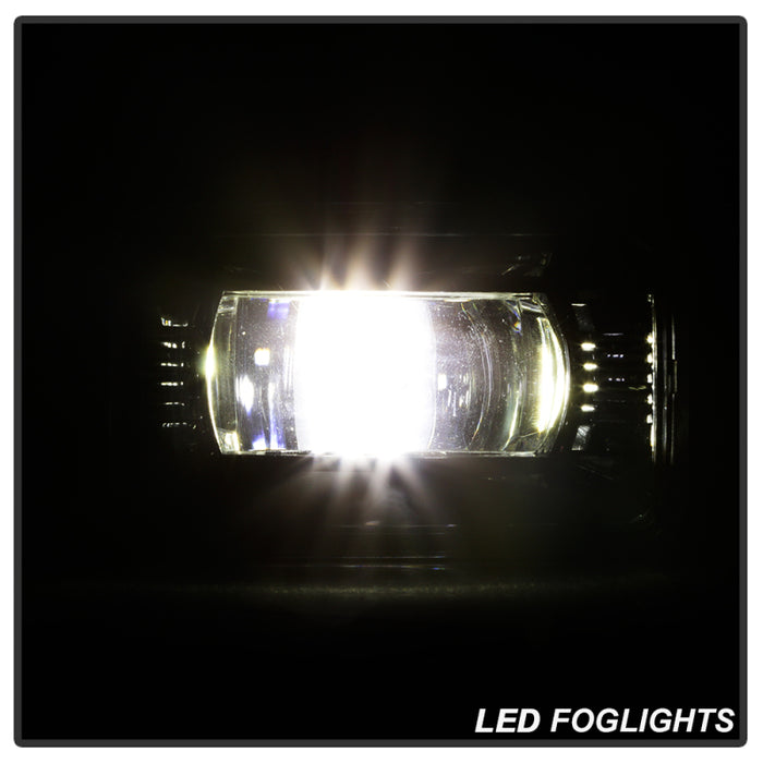 SPYDER 9043277 Spyder 15-18 Ford F-150 / 17-18 Ford F-250/F-350 Full LED Fog Lights - w/o Switch (FL-LED-PRO-4)