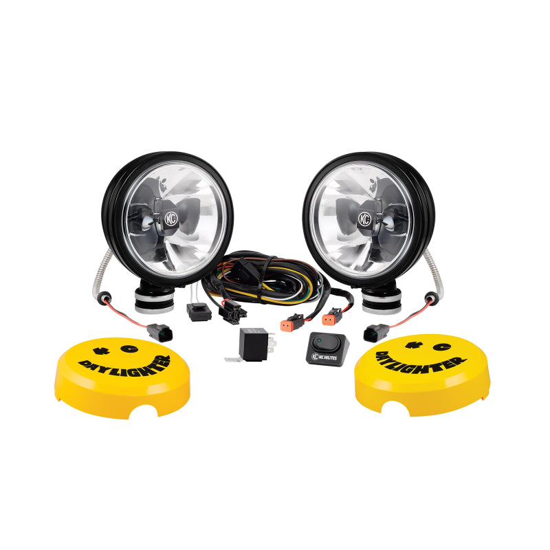 KC HiLiTES 651 6in. Daylighter Gravity G6 LED Lights 20w Spot Beam (Pair Pack System) - Black SS