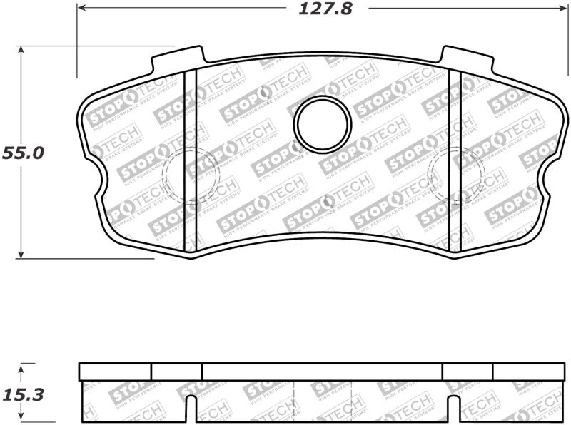 Stoptech 309.11851 StopTech Performance 06-09 Chevy Corvette Z06 Rear Brake Pads
