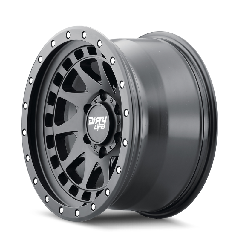 Dirty Life 9311-7973MB12 9311 Enigma Pro 17x9/5x127 BP/-12mm Offset/71.5mm Hub Matte Black Wheel - Beadlock