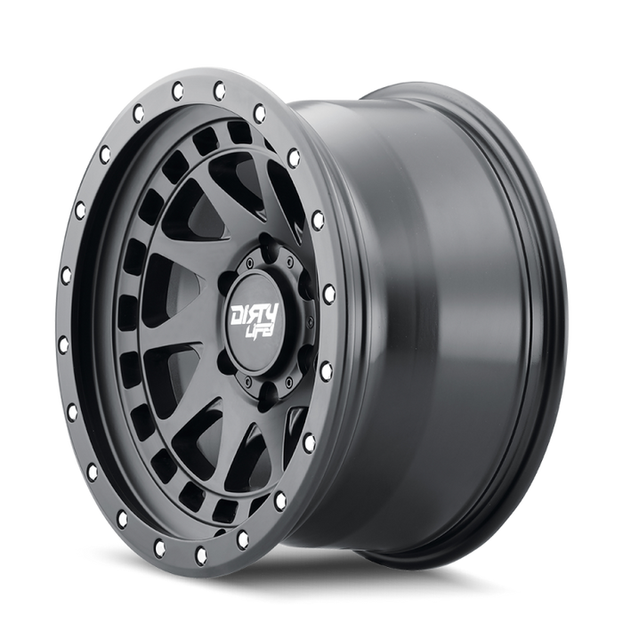 Dirty Life 9311-7973MB12 9311 Enigma Pro 17x9/5x127 BP/-12mm Offset/71.5mm Hub Matte Black Wheel - Beadlock