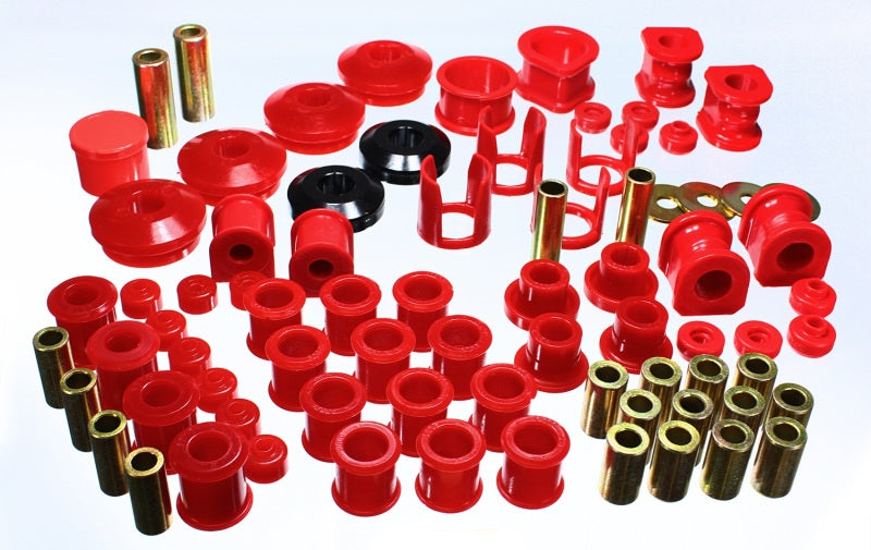 Energy Suspension 7.18106R 89-94 Nissan 240SX (S13) Red Hyper-Flex Master Bushing Set