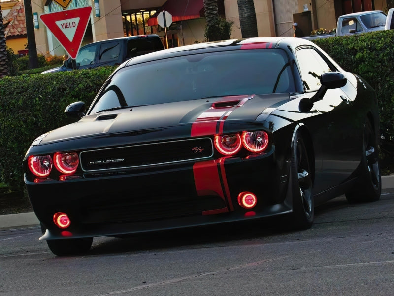 ORACLE Lighting 1458-332 Oracle 0814 Dodge Challenger Dynamic Surface Mount Headlight/Fog Light Halo Kit COMBO