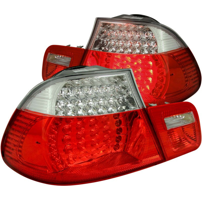 ANZO 321105 2000-2003 BMW 3 Series E46 LED Taillights Red/Clear
