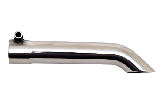 Gibson 500415 Turn Down Slash-Cut Tip - 1.5in OD/1.5in Inlet/8in Length - Stainless