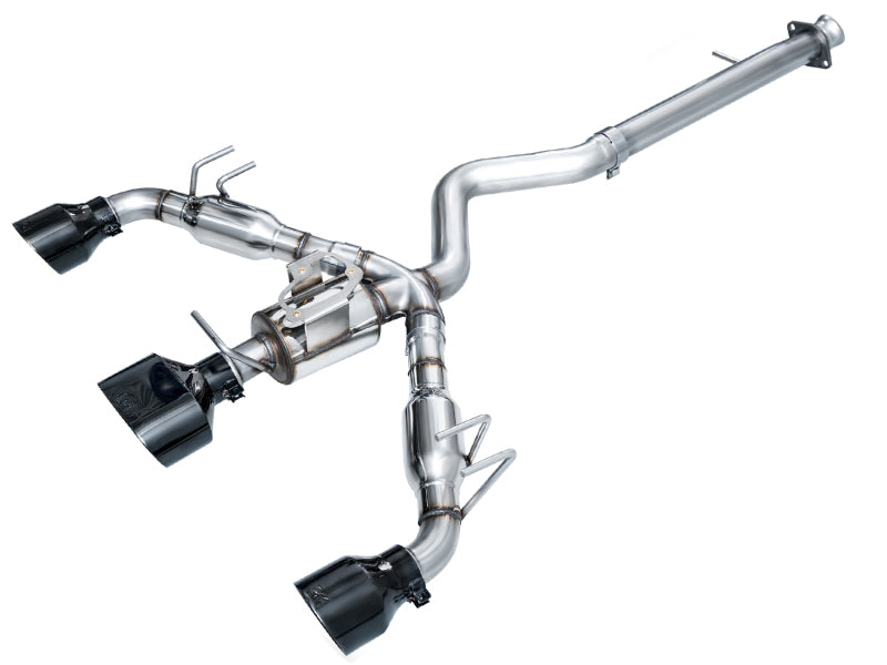 Awe Tuning GR Corolla Exhaust Triple Outlet Black Tips AWE3020-53472