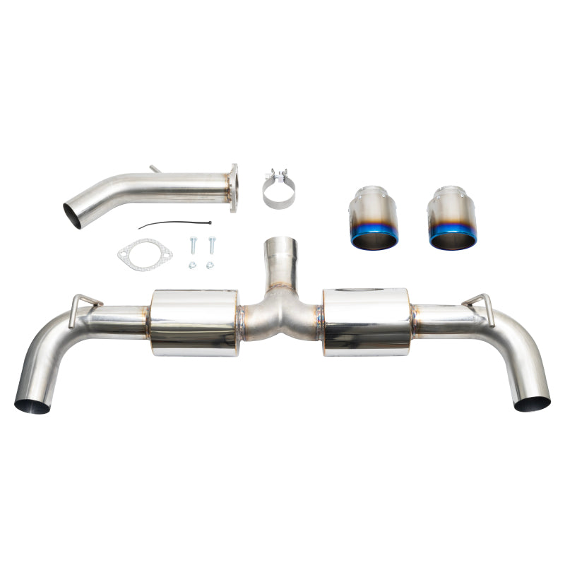 Injen SES1343ABTT 19-22 Hyundai Veloster N L4 2.0L Turbo Performance SS Axle Back Exhaust System - Burnt Ti Tips