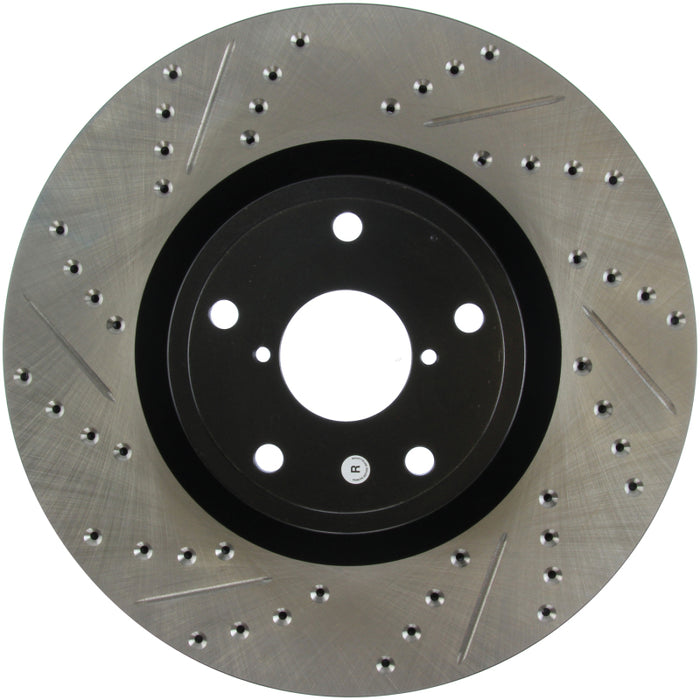 Stoptech 127.47022R StopTech 05-10 Subaru Impreza WRX/STi Slotted & Drilled Right Front Rotor