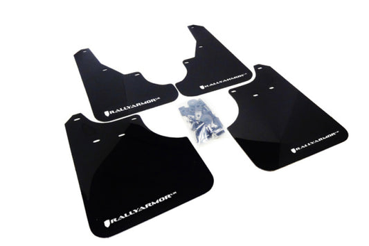 Rally Armor MF11-UR-BLK/WH 09-13 Subaru Forester Black UR Mud Flap w/ White Logo