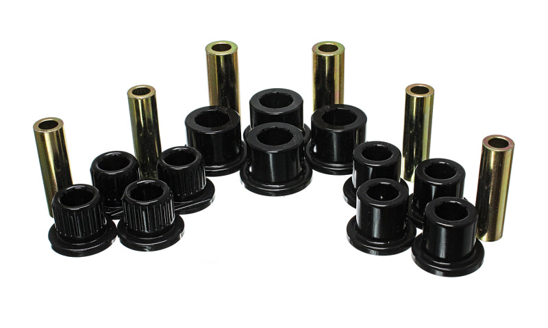 Energy Suspension 4.2147G 99-04 Ford F-350 2wd/F-250 SD 4wd/F-350 4wd Black Rear Leaf Spring Bushing Set
