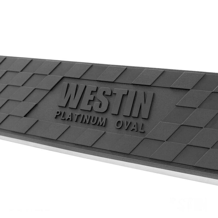 Westin 21-3825 2014-2018 Chevy Silverado 1500 Crew Cab (Body Mount) Platinum 4 Oval Nerf Step Bars - Black