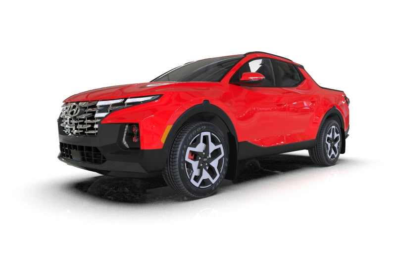 Rally Armor MF78-UR-BLK-RD 22-25 Hyundai Santa Cruz Black UR Mud Flap w/Red Logo