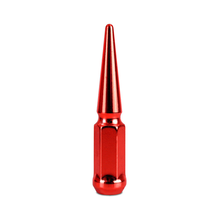 Mishimoto MMLG-SP1215-24RD Steel Spiked Lug Nuts M12 x 1.5 24pc Set Red