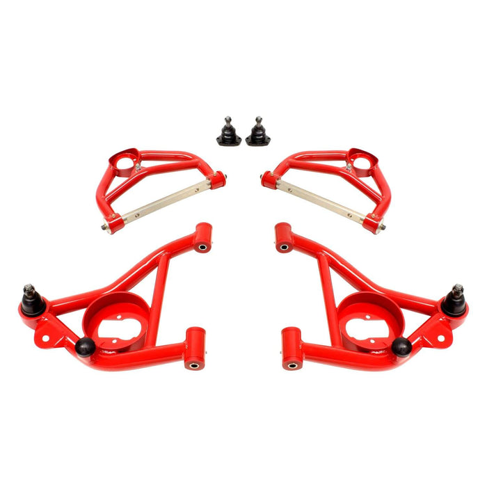BMR Suspension AA030R BMR 78-87 G-Body Upper And Lower A-Arm Kit - Red — manufacturer product image