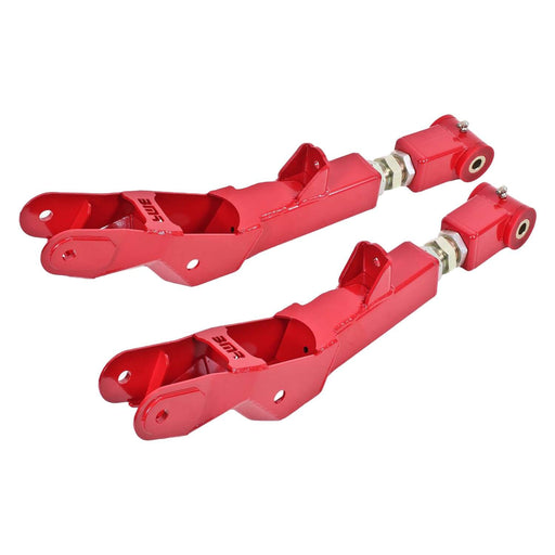 BMR Suspension TCA029R BMR 10-15 5th Gen Camaro Lower Control Arms Rear On-Car Adj. (Polyurethane) - Red — manufacturer product image