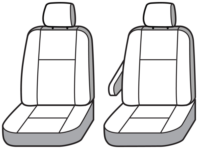 Covercraft SS2555PCCH 20-21 Dodge RAM Polycotton SeatSaver Custom Front Row Seat Covers - Charcoal